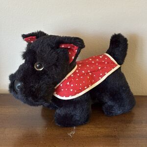 Vtg 1996 Scottie Dog Puppy Heart Ears Plush CLYDE Stuffed Polar Puff 24k Plushie